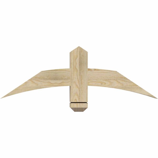 Ekena Millwork Bellingham Rough Sawn Timber Gable Bracket, Douglas Fir, 36"W x 12"H x 4"D x 4"F, 8/12 Pitch GBW036X12X0404BEL00RDF - main
